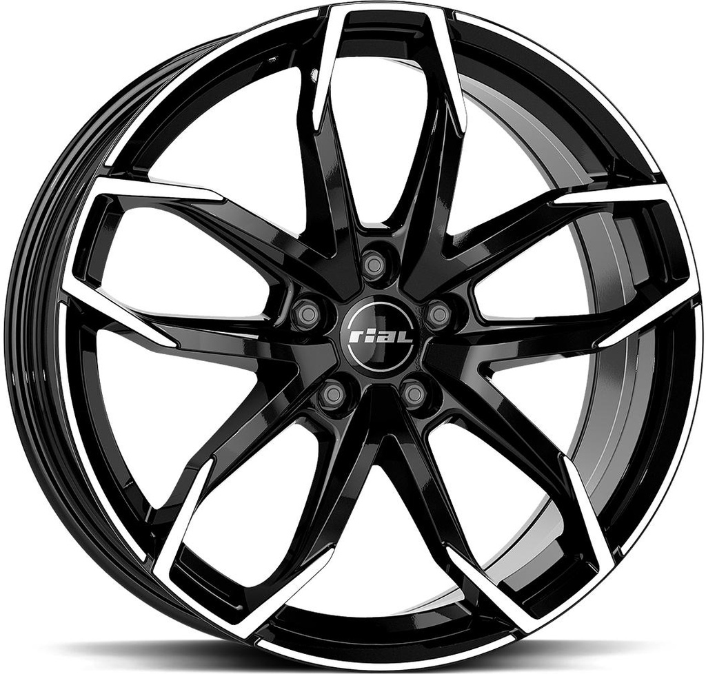 RIAL LUCCA DIAM BLACK POL 8x18 5/112 ET45 CB70.1