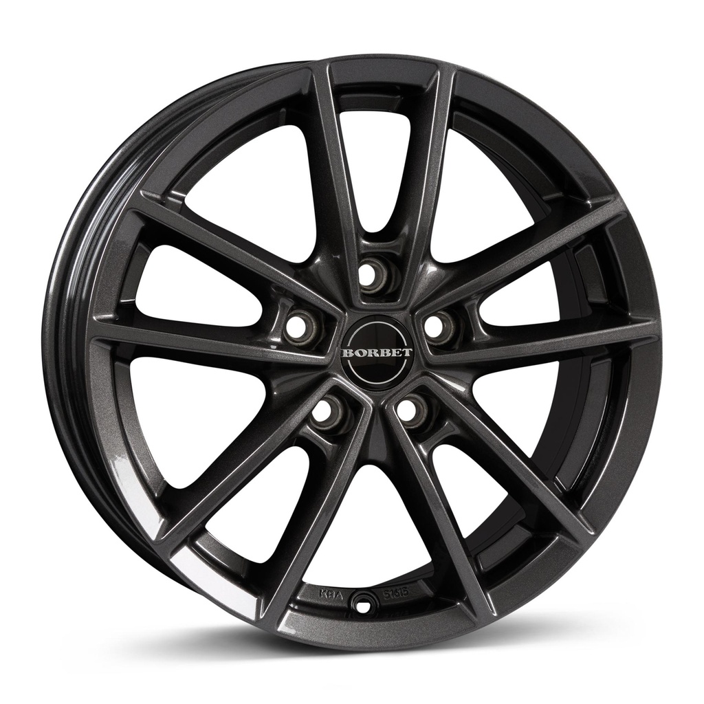 BORBET W MIST ANTRACITE GLOSS 6.5x16 5/112 ET45 CB57.1